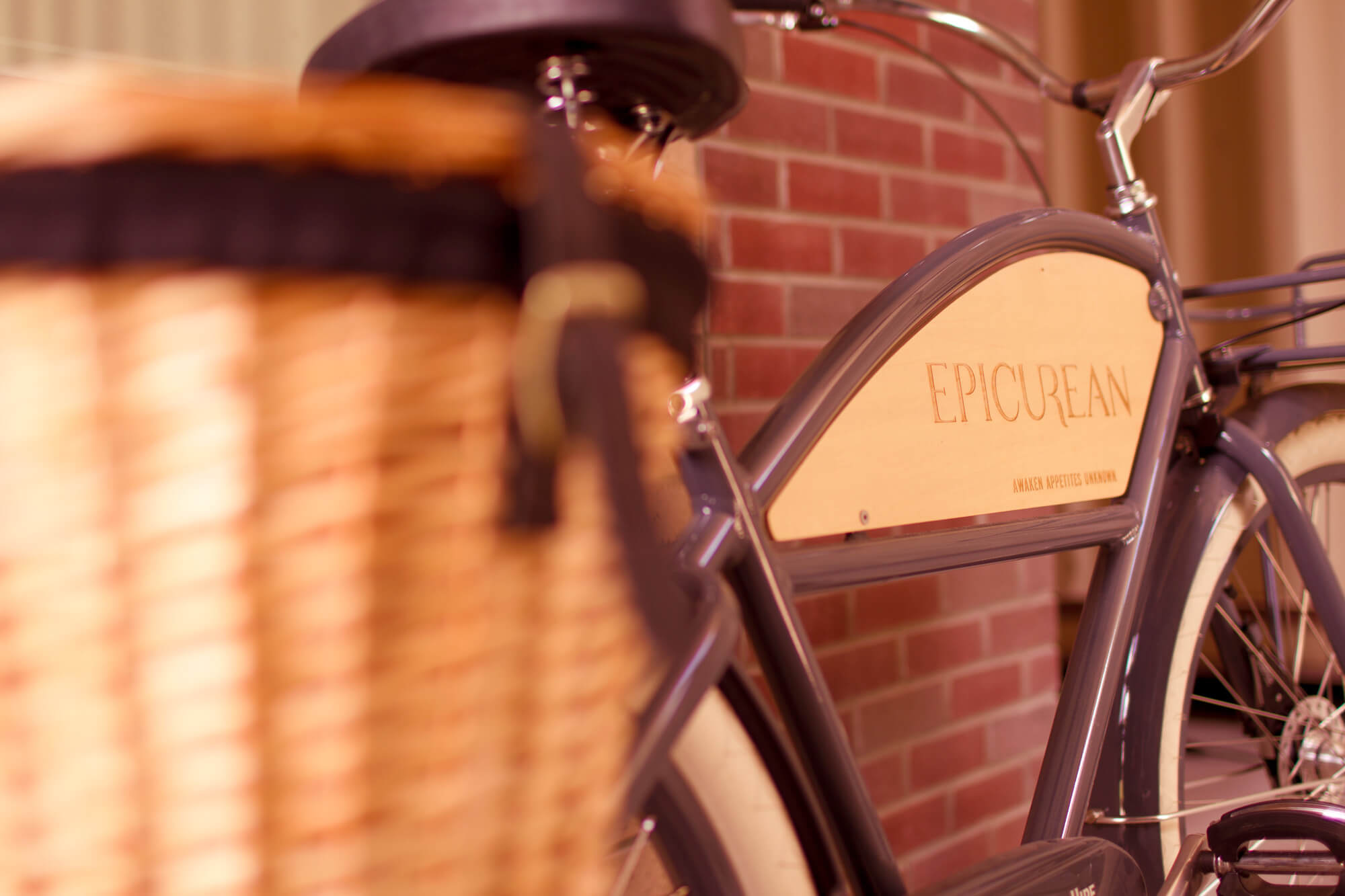 A bike with the Epicurean logo