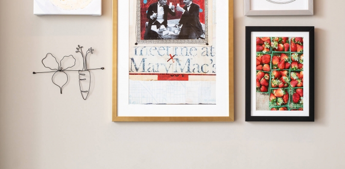 Artwork in a guest room