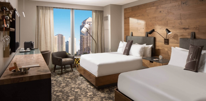 A view of a Double King bedroom