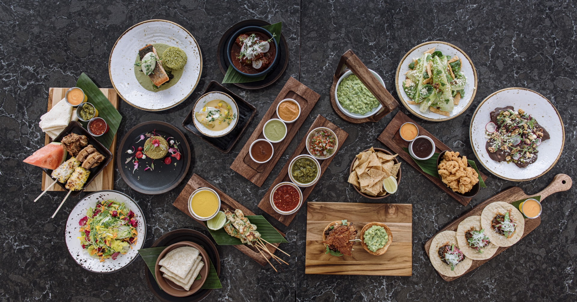 aerial kitchen and bar photos