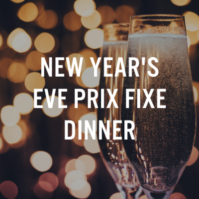 New Year's Even Prix Fixe Menu Graphic