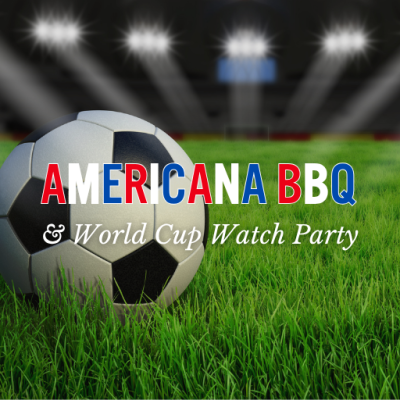 Soccer Graphic with on the Sky Terrace text overlay